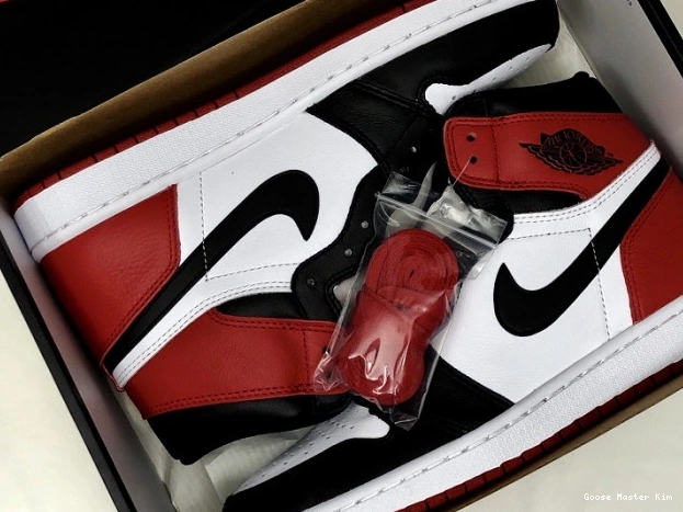 Air Black Jordan Retro 1 Toe 555088-125 0619